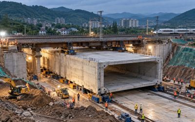 Em tempo recorde, China troca ponte antiga por estrutura de 2.500 toneladas em só 24 horas, amplia estrada para quatro faixas e mantém ferrovia estratégica